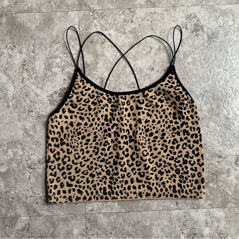 No Boundaries Leopard Print Camisole Top Size XL